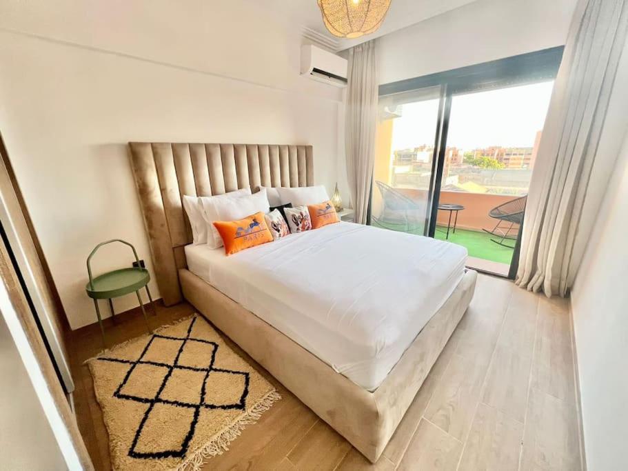 Cozy&Elegant Apartment/Pool/City Center/Gueliz Marraquexe Exterior foto